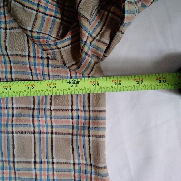 AKIRA SECRETS OUT PLAID BUTTON UP SHIRT DRESS SIZE: 1X - Picture 10 of 11